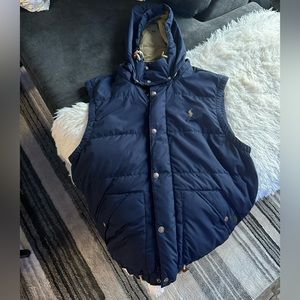 Navy blue Polo vest size Large